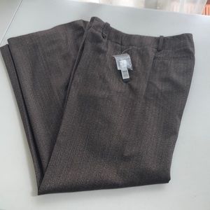 NWT-side 10 Madison truffle multi tweed trousers.
